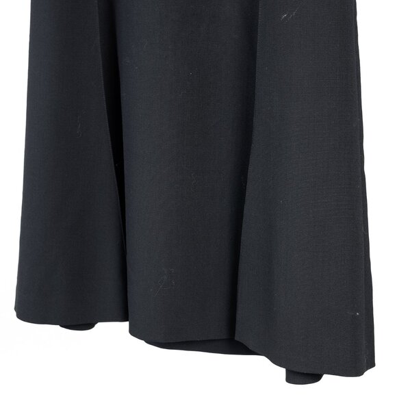Chloe 2018 Wool Pleated Back Yoke Black Skirt - Picture 5 of 10